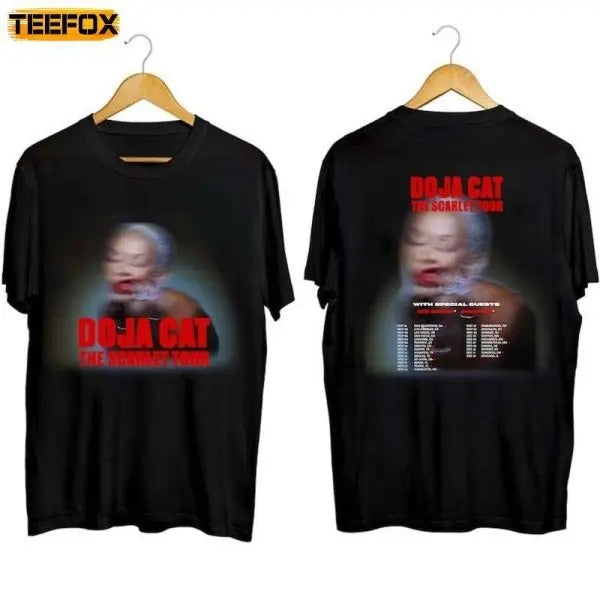 Doja Cat The Scarlet Tour 2023 Adult Short-Sleeve T-Shirt Hoodie, Sweatshirt | GrindPrints.com