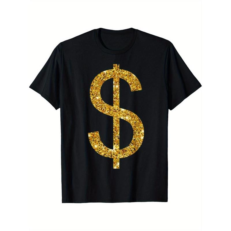 Dollar Sign Clothing & Apparel | Fashionable Dollar Sign T-Shirt, Soft, Perfect for Casual Wear, Gift Idea, Men's Fashion...