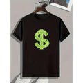 Dollar Symbol Print, Men's Graphic T-shirt, Casual Comfy Tees For Summer, Men's Clothing made in usa Hoodie, Sweatshirt