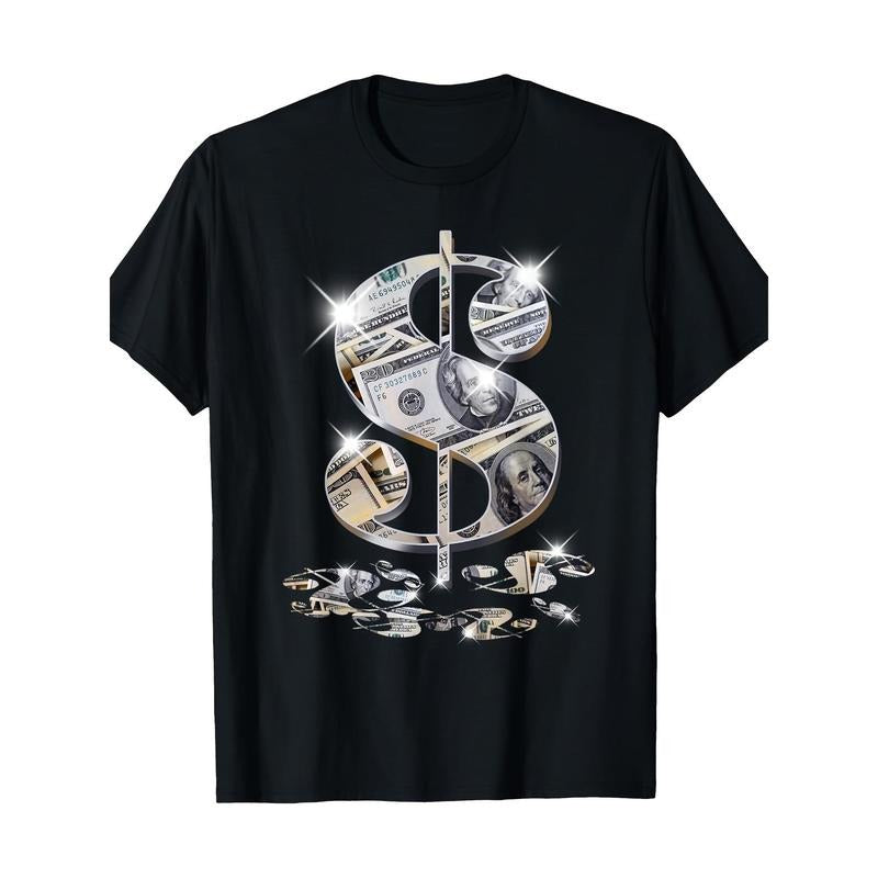 Dollar symbol $Gift Design Concept T-shirt, men's T-shirt made in usastyle{n002}2 Hoodie, Sweatshirt | GrindPrints.com