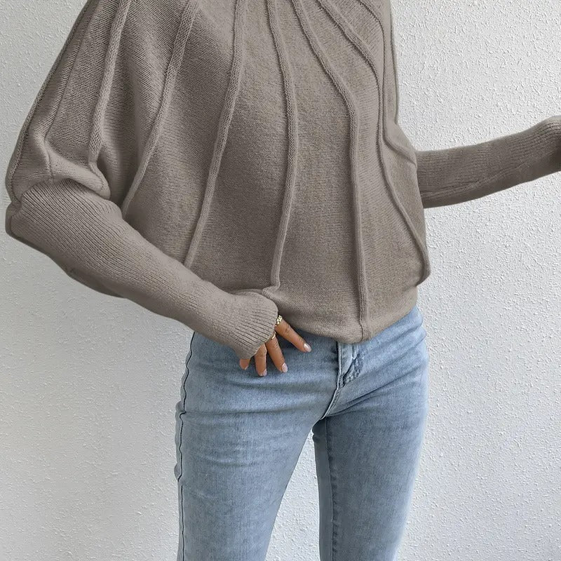 Dolman Long Sleeve Mock Neck Sweater Pullover TopY2K T-Shirts, Hoodie, Sweatshirt | GrindPrints.com