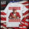 Don|ald Tru|mp Winner Winner Chicken Dinner Shirt, President Tr|ump 47 Sweatshirt, Tru|mp Hoodie | GrindPrints.com