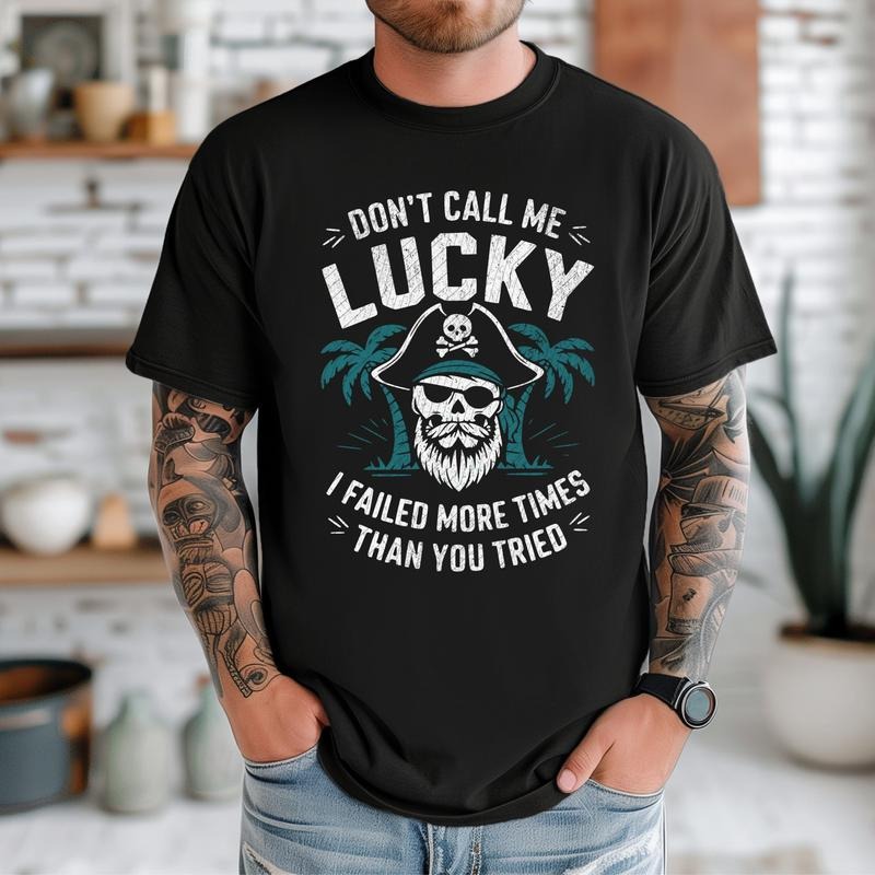 Don't Call Me Lucky DTF Transfers - THIS IS NOT A SHIRT Hoodie, Sweatshirt | GrindPrints.com