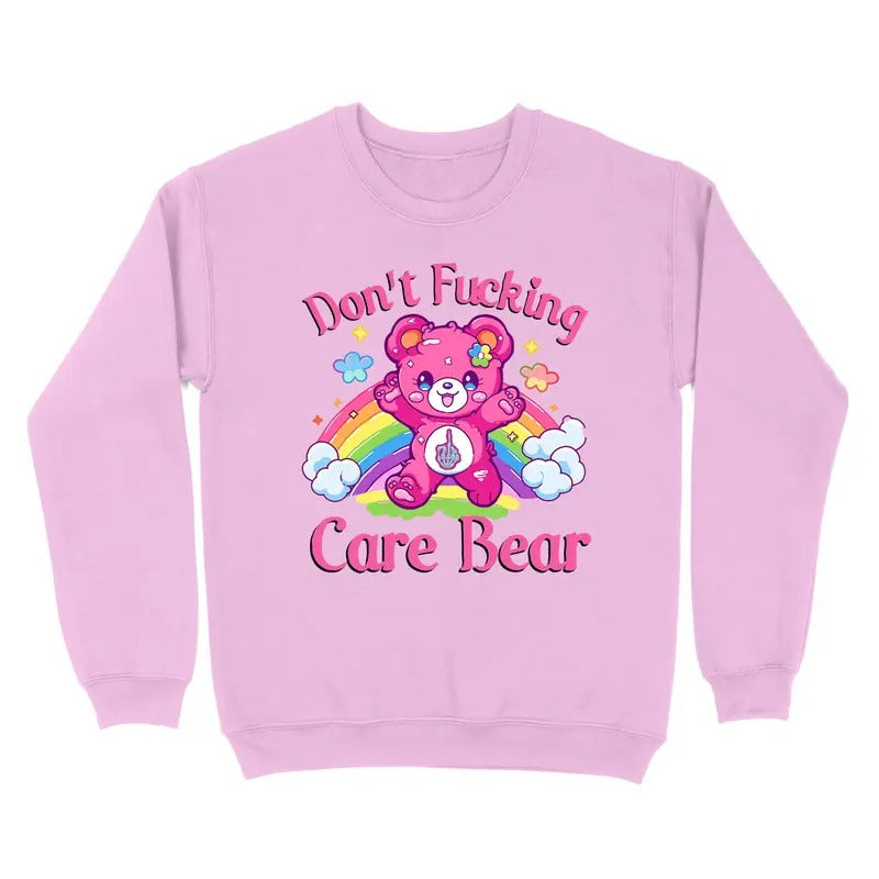 Don't Care Bear Crewneck T-Shirts, Hoodie, Sweatshirt | GrindPrints.com