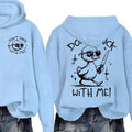 Don't Duck With Me Humor Hoodie Casual Street Style Fleece Pullover Hooded Sweatshirt Tops Trendy For Women For Men,...