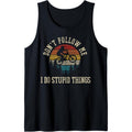 Don'T Follow Me I Do Stupid Things MTB Funny Mountain Bike Tank Top Made USA T-Shirts, Hoodie, Sweatshirt