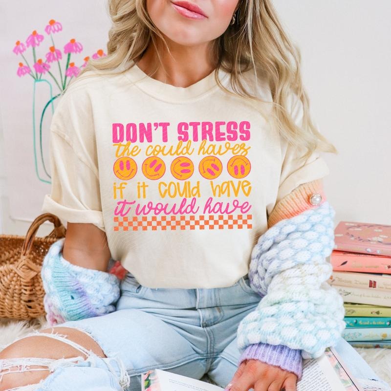 Don't Stress DTF Transfers - THIS IS NOT A SHIRT Hoodie, Sweatshirt | GrindPrints.com