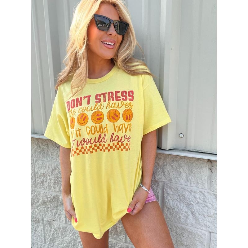 Don't Stress Graphic Top T-Shirts, Hoodie, Sweatshirt | GrindPrints.com
