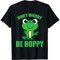Don't Worry Be Hoppy Shirt | Cute Crazy Frog T-shirt Gift T-Shirt Made in USA Hoodie, Sweatshirt | GrindPrints.com