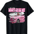 Don't Worry Daddy's On His Way Funny Donald Trump Pink 2024 T-Shirt | Unisex Cotton Tee Gift | Full Size Hoodie, Sweatshirt