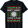 Don't Worry I have Plan Christmas D20 Ugly Tabletop Sweaters T-Shirt Hoodie, Sweatshirt | GrindPrints.com