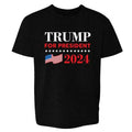 Donald Trump 2024 President Election MAGA 45 Kids & Youth Tee Graphic Tee Tops Underwear Crewneck Menswear T Shirt...