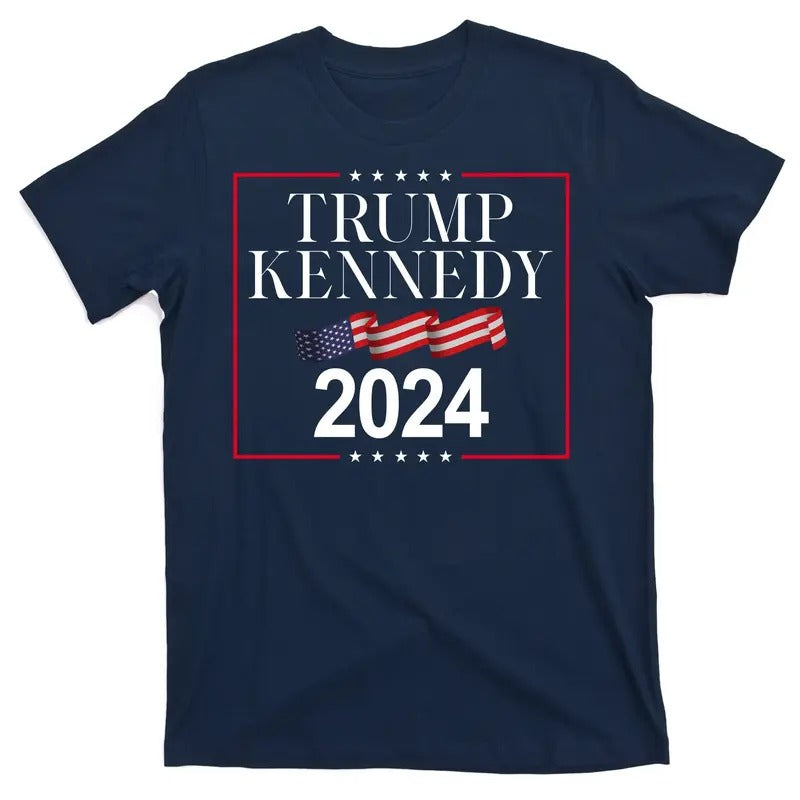 Donald Trump JFK Kennedy 2024 USA United States of America Flag Election T-Shirt Hoodie, Sweatshirt | GrindPrints.com