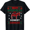 Donkey Lover Christmas Xmas Donkey Christmas Ugly Sweater T-Shirt Hoodie, Sweatshirt | GrindPrints.com