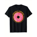 Donut Day Sprinkle Kindness Doughnut Graphic T-Shirt, 100% Cotton, Casual Crew Neck, High Stretch, Knit Fabric, Regular...