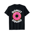 Donut Squad Graphic Tee - 100% Cotton Crew Neck T-Shirt, Casual Style, All-Season Comfort, Slight Stretch, Printed Design...