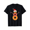 Donuts Snowman Christmas Men's T-Shirt for Donut Lovers made in usa Hoodie, Sweatshirt | GrindPrints.com