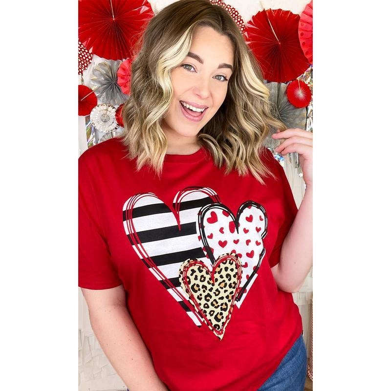 Doodle Hearts Valentine Shirt, Valentine day Sweatshirt, Hearts Shirt, For Women, For Men Hoodie | GrindPrints.com