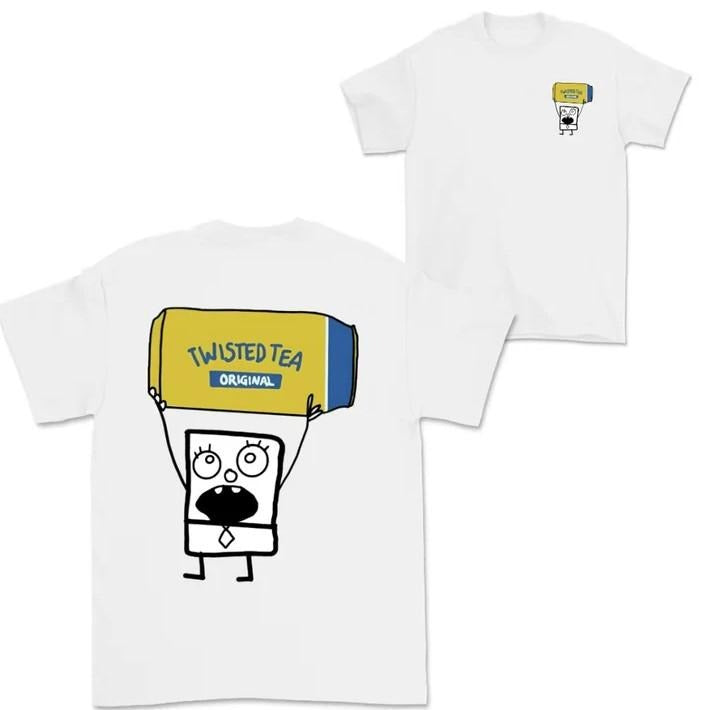 Doodlebob Twisted Tea T-Shirt Funny Beer Tee for Men & Women Hoodie, Sweatshirt | GrindPrints.com