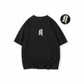 Dopamine Color Series American Gothic Letter Logo Print Loose Casual Versatile Crew Neck Pullover Short Sleeve T-Shirt...