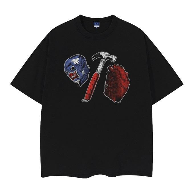 Dorohedoro "Best Partners" Vintage Oversized Tee Anime T-shirt 100% Cotton Original Design Men's Top Streetwear Casual...
