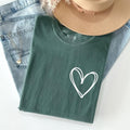 Double Heart, Pocket Print, St Patrick's Day Comfort Colors Tshirt, Women's Crew Neck, Crewneck Hoodie, Sweatshirt