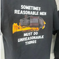 Dozer Logo Sometimes Reasonable Must Do Unreasonable Things . Menswear Top T-Shirts, Hoodie, Sweatshirt