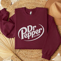 Dr. Pepper Embroidered Sweatshirt, Dr Pepper Lover Embroidered, Dr Pepper Embroidery Gift, Gift For Girlfriend, Boyfriend...