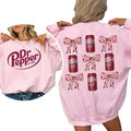 Dr Pepper Coquette Bow Pink Retro Soda Dr Pepper Shirt 2 Sided Casual Classic Cotton Shirt T-Shirts, Hoodie, Sweatshirt