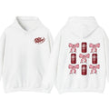 Dr Pepper Coquette Bow Pink T-Shirt Hoodie, Full color, unisex Sweatshirt | GrindPrints.com