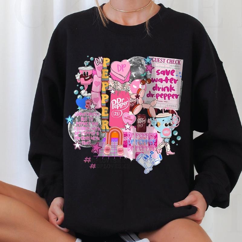 Dr Pepper Girly Shirt, Dr pepper addict Sweatshirt, Dr Pepper T-Shirt, short Hoodie | GrindPrints.com