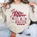 Dr Pepper Glass Sweatshirt, Christmas birthday , Dr pepper lovers Sweatshirt, Bring me a Dr pepper and tell me im...
