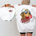 Dr Pepper Golden Dog Sweatshirt, Vintage Soda Graphic Pullover, Funny Retro Dog Lover Sweater for Men & Women T-Shirts,...