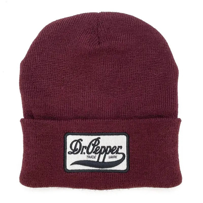 Dr Pepper Trademark Logo Beanie - Burgundy T-Shirts, Hoodie, Sweatshirt | GrindPrints.com