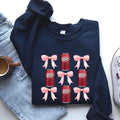 Dr Pepper Soft Drink Coquette Preppy Soda Pop Bows Crew Neck Fabric Womenswear Comfortable T-Shirts, Hoodie, Sweatshirt