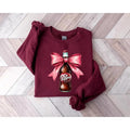 Dr Pepperrr Pink Bow Coquette Sweatshirt, Cute Pink Soda Drink Shirt, Dr.Pepper T-Shirt, Aesthetic Girly Tee, Dr Pepper...