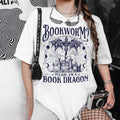 Dragon Book Comfort Colors T-shirt, Bookworm Tee, Reading Shirt, Reading Lover Gift, Bookish Shirt, Fantasy Book Shirt,...