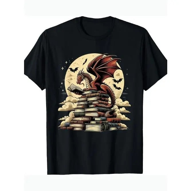 Dragon Reading Book Dragons Books Lover Bookworm Made USA T-Shirts, Hoodie, Sweatshirt