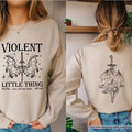 Dragon Rider Sweatshirt - Violent Little Thing Bookish Hoodie for Men and Women - Fabric, Pullover T-Shirts | GrindPrints.com