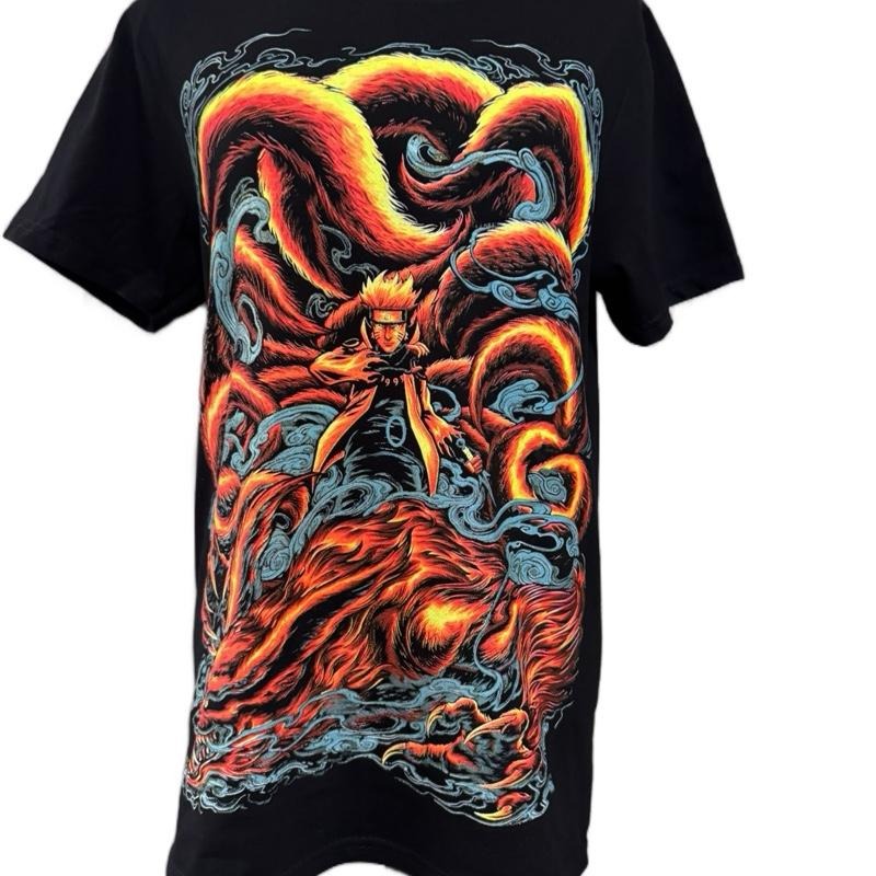 Dragon Rojo Men's T-Shirt - Short Sleeve Crewneck with Vibrant Graphic Design, Ideal for Casual Wear and Street Style