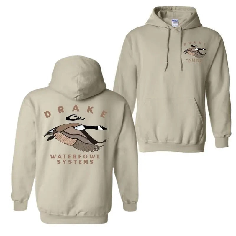 Drake Waterflow Systems Duck Hunt 2 Sides Unisex Hoodie - Sweater - T-shirt Sweatshirt | GrindPrints.com