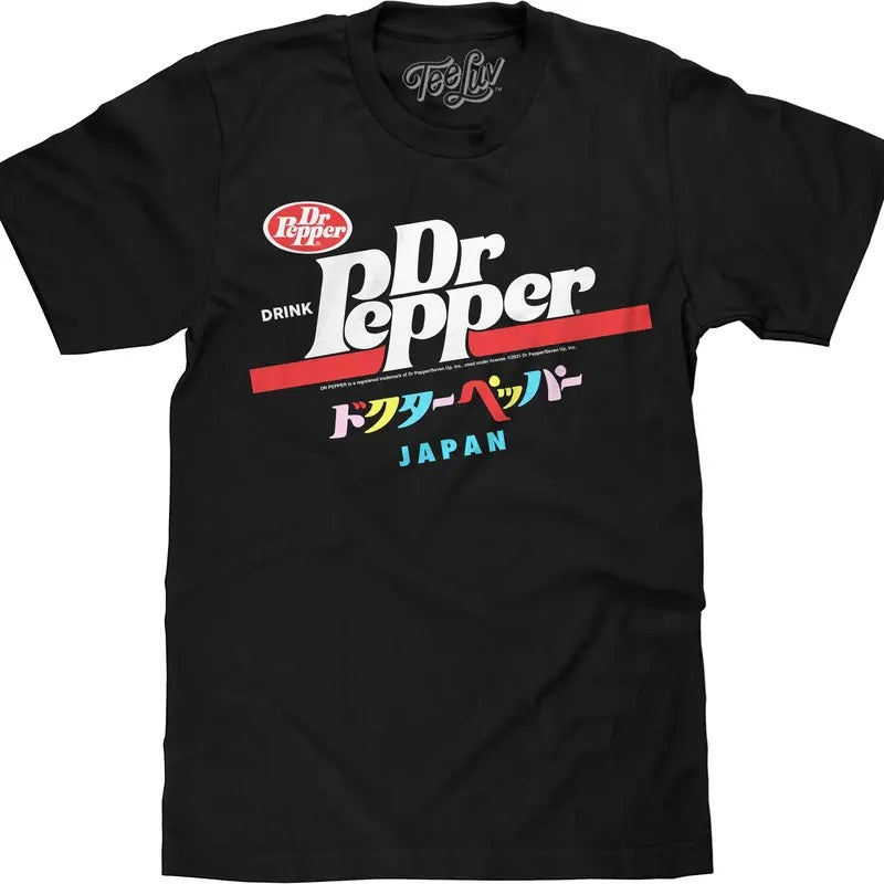 Drink Dr Pepper Japan T-Shirt - Black Hoodie, Sweatshirt | GrindPrints.com