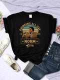 Drinking All Day Is The Norm T-shirt, Rip George Wendt Shirt, Norms In Cheers Movie Tee, George Wendt Norm Peterson...