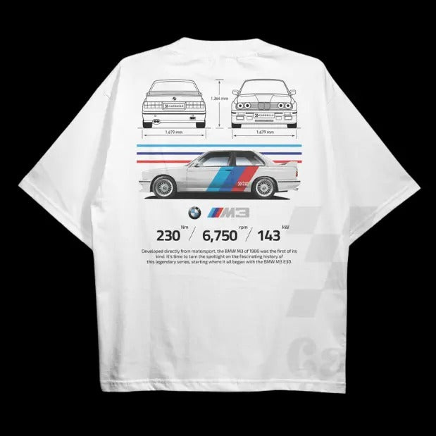 Drive : Car Themed E30 M3 BluePrint E30 M3 BluePrint Technical Specs Racing Shirt Sport Car Shirt Menswear Top T-Shirts, Hoodie, Sweatshirt