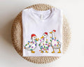 Duck Shirt Duck Lights Santa Goose Funny Duck Lover Xmas Fame Animal Shirt T-Shirts, Hoodie, Sweatshirt
