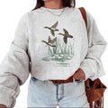 Duck Hunting Sweatshirt Duck Hunter He's Hunting Girlfriend Duck Season Shirt Retro Mallard Ducks Vintage Hoodie Hunting...