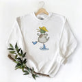 Duck Loves Mallard Duck in the Rain - Long Sleeve Unisex T-shirt Sweatshirt Hoodie | GrindPrints.com