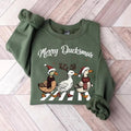 Ducks Christmas Sweatshirt, Merry Ducksmas Sweatshirt, Funny Ducks Christmas Sweater, Duck Lover Shirt, Merry Ducksmas...