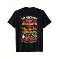 Due To Inflation This Is My Halloween Thanksgiving Christmas T-Shirt, 100% Cotton, Gift for Men Women Dad Mom Friends,...