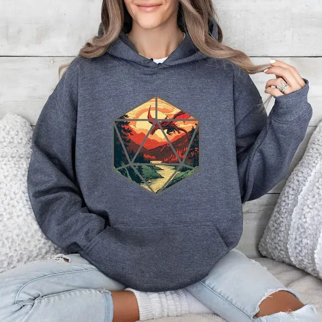 Dungeon hoodie, Dragons DND HOODIE, D&d ,Dnd Sweatshirt, D20 Dungeon Master T-Shirts | GrindPrints.com